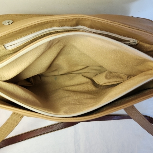 Henry Saxel leather canvas messenger bag - Picture 6 of 13